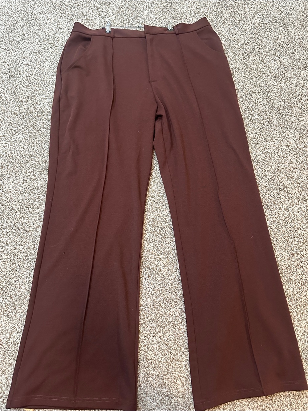 Fashion Nova Women's Dark Brown Wide-Leg Tailored Pants